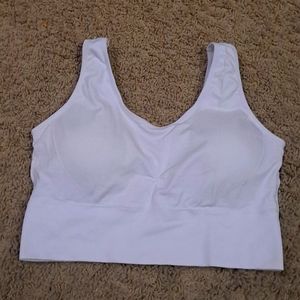 White Sports Bra